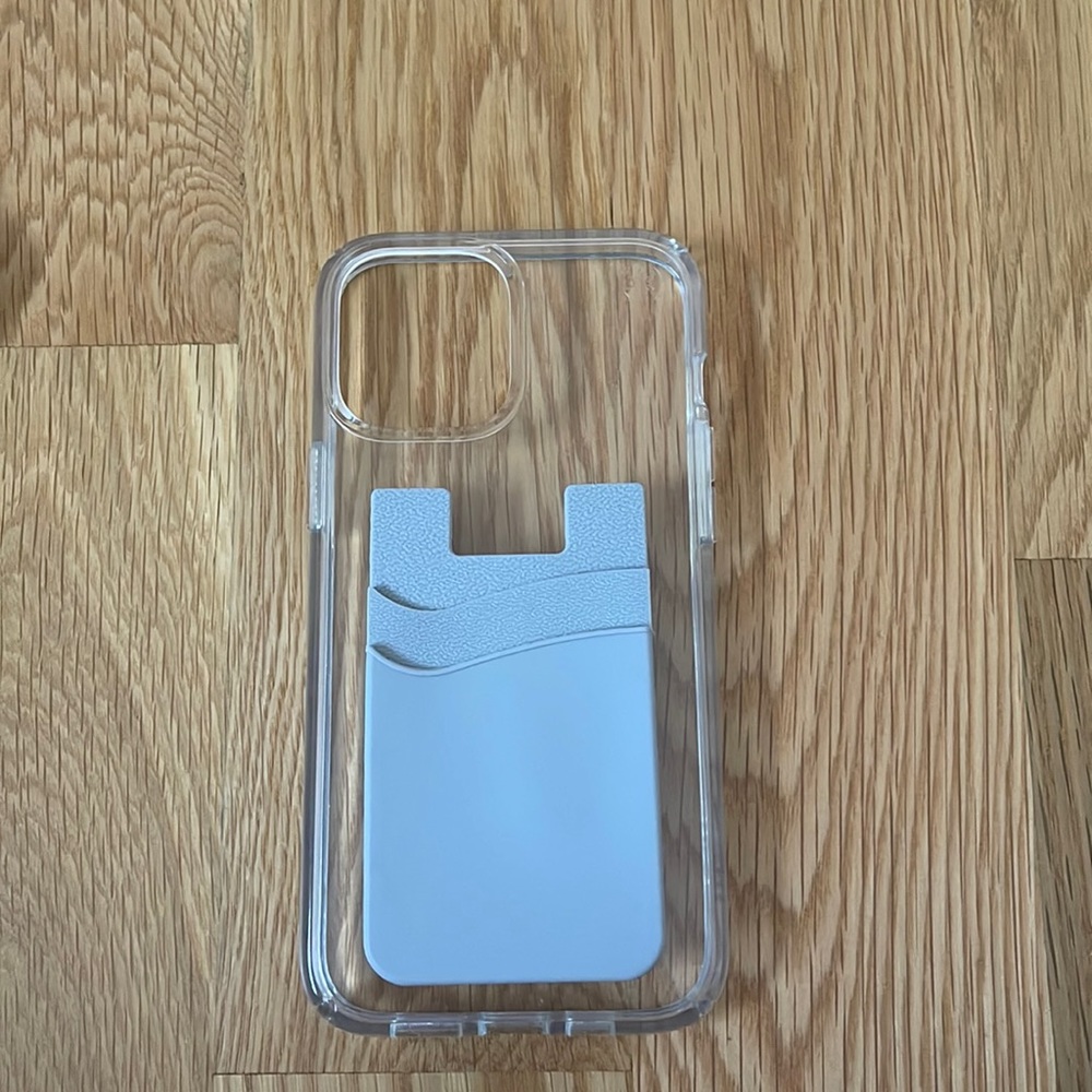 clear iphone 12 pro max case with wallet pocket